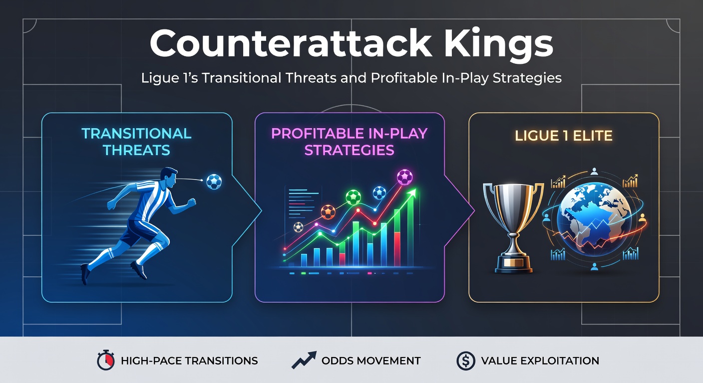 Heatmap visualization of Ligue 1 counterattack patterns, showing player movements and goal zones in transitional phases