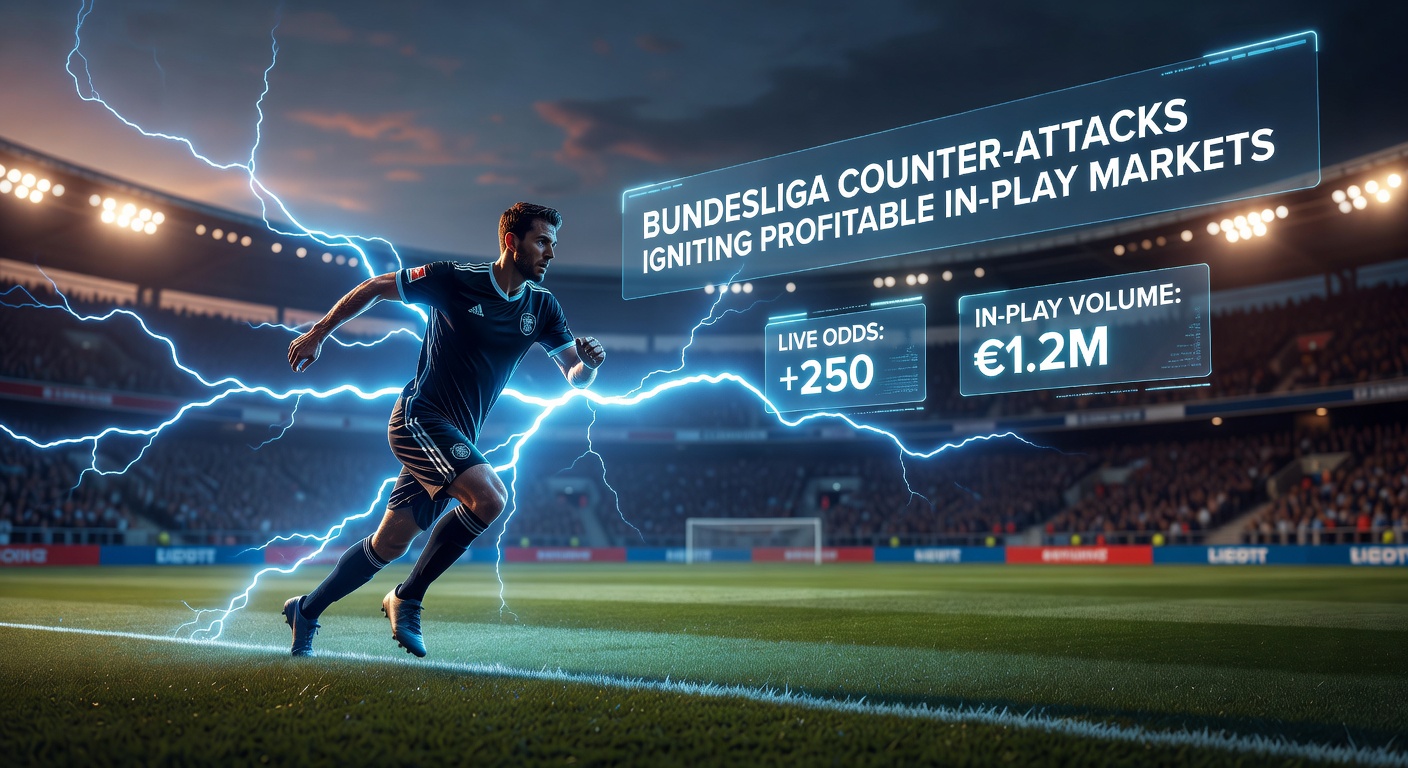 Bundesliga players executing a swift counter-attack, ball racing down the flank toward goal