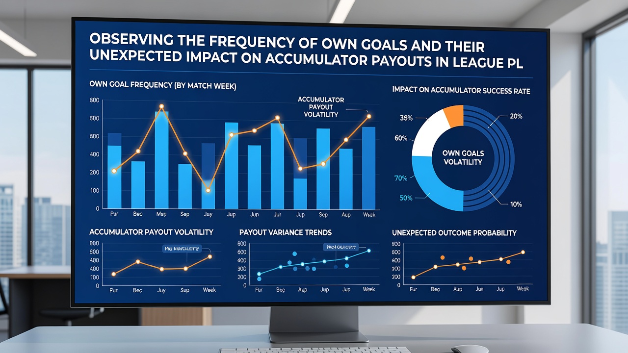 Infographic detailing how own goals alter accumulator outcomes with percentage breakdowns