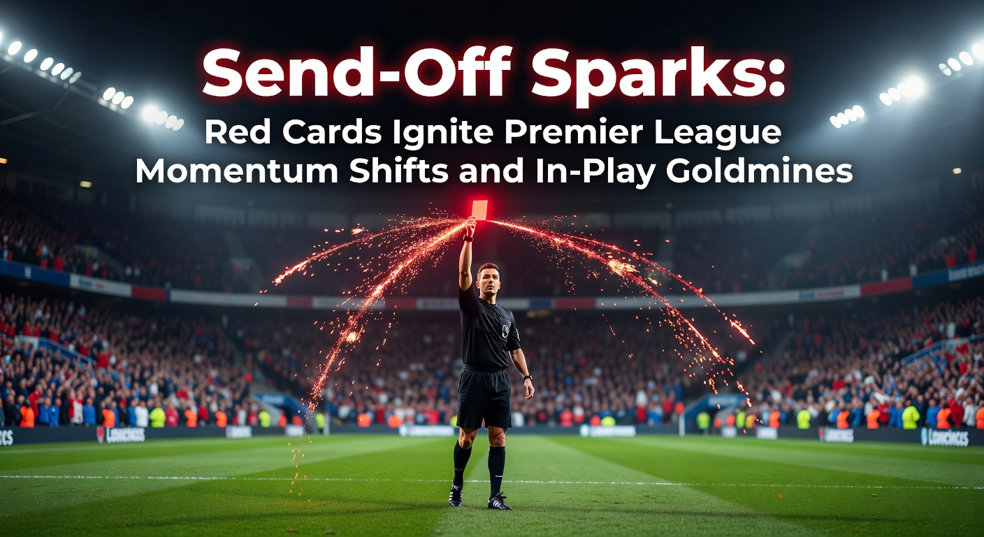 Dramatic red card ejection in a heated Premier League clash, player leaving the pitch amid chaos